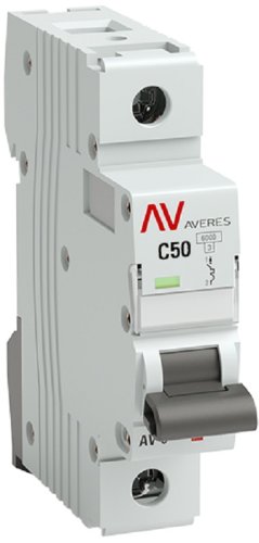 Выключатель автоматический EKF Averes AV-6 1п 50А C 6кА картинка